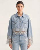 The Showgirl Denim Jacket - Light Blue