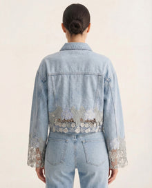 The Showgirl Denim Jacket - Light Blue
