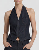 The Showstopper Denim  Vest - Deep Thoughts Only