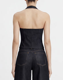 The Showstopper Denim  Vest - Deep Thoughts Only
