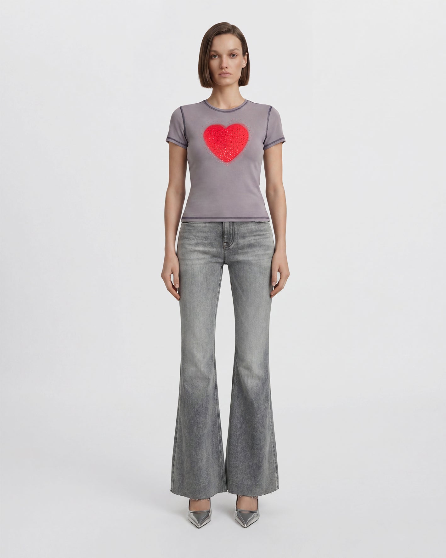 The Lil Goodie Goodie Crush T-shirt - Lilac Grey