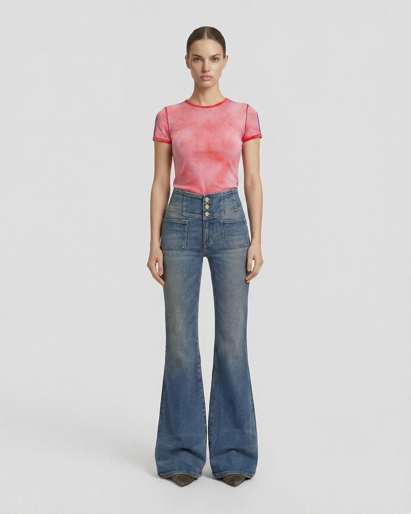 The Lil Sinful Ringer Cloud Cover T-shirt - Strawberry Haze