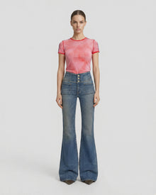 The Lil Sinful Ringer Cloud Cover T-shirt - Strawberry Haze
