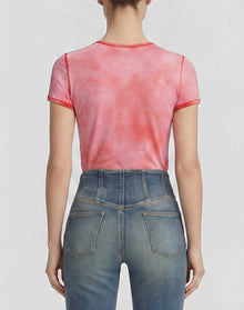 The Lil Sinful Ringer Cloud Cover T-shirt - Strawberry Haze