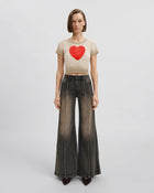 The Shrunken Faded Love T-shirt  - Dirty Oat