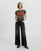 The Shrunken Faded Love T-shirt - Washed Black