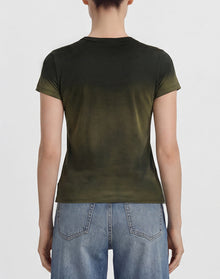The Slacker Fade Out T-shirt - Midnight Olive