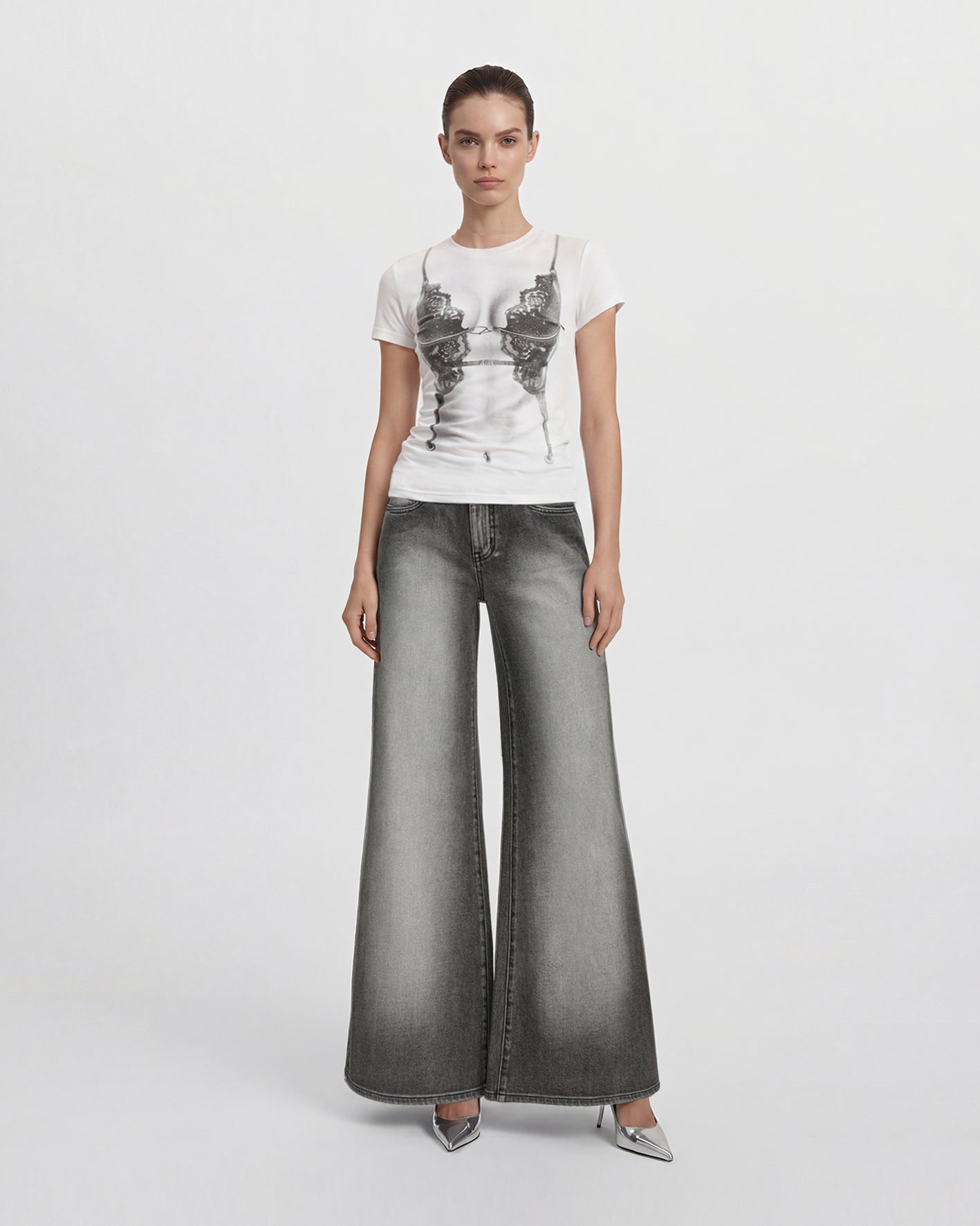 The Siren Peek-A-Boo T-shirt - White