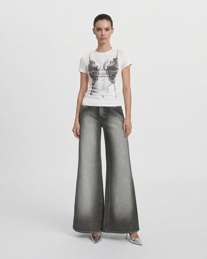 The Siren Peek-A-Boo T-shirt - White