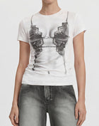 The Siren Peek-A-Boo T-shirt - White
