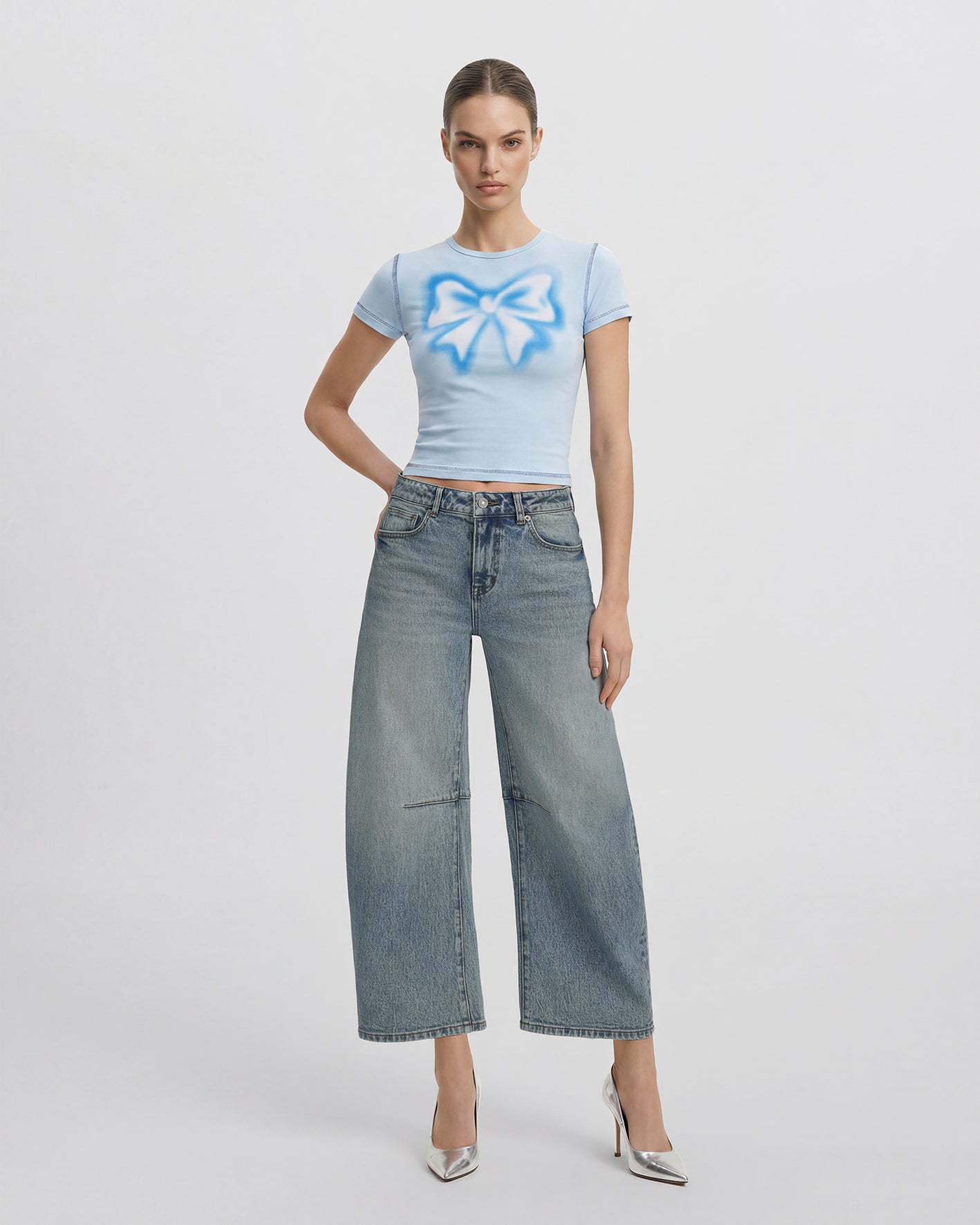 The Darling Sugar Rush T-shirt - Airbrush Blue