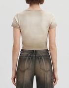 The Shrunken Faded Love T-shirt  - Dirty Oat