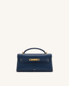 Noor Top Handle Bag - Navy Blue