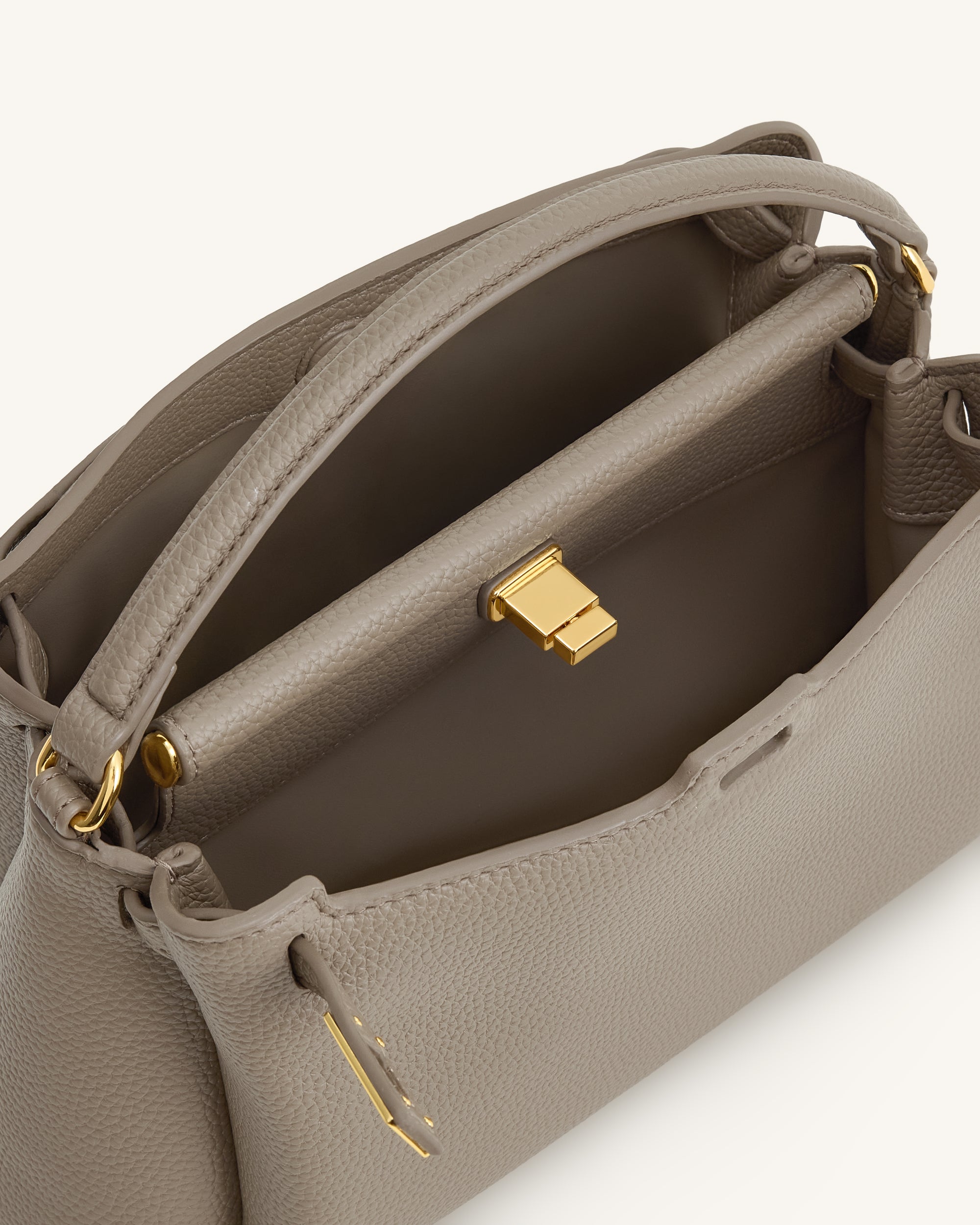 Carmen Top Handle Bag - Taupe