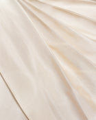 Asymmetric Drape High-Neck Cape Top - Cream