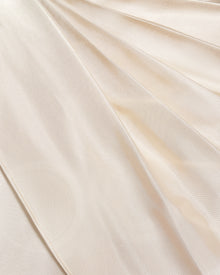 Asymmetric Drape High-Neck Cape Top - Cream