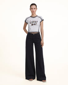 The Pixie Lucky Day Beaded Tee - Inky Edge