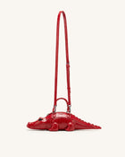 Jayden Crocodile Novelty Handbag - Red