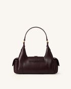 Estelle Pocket Shoulder Bag - Dark Brown