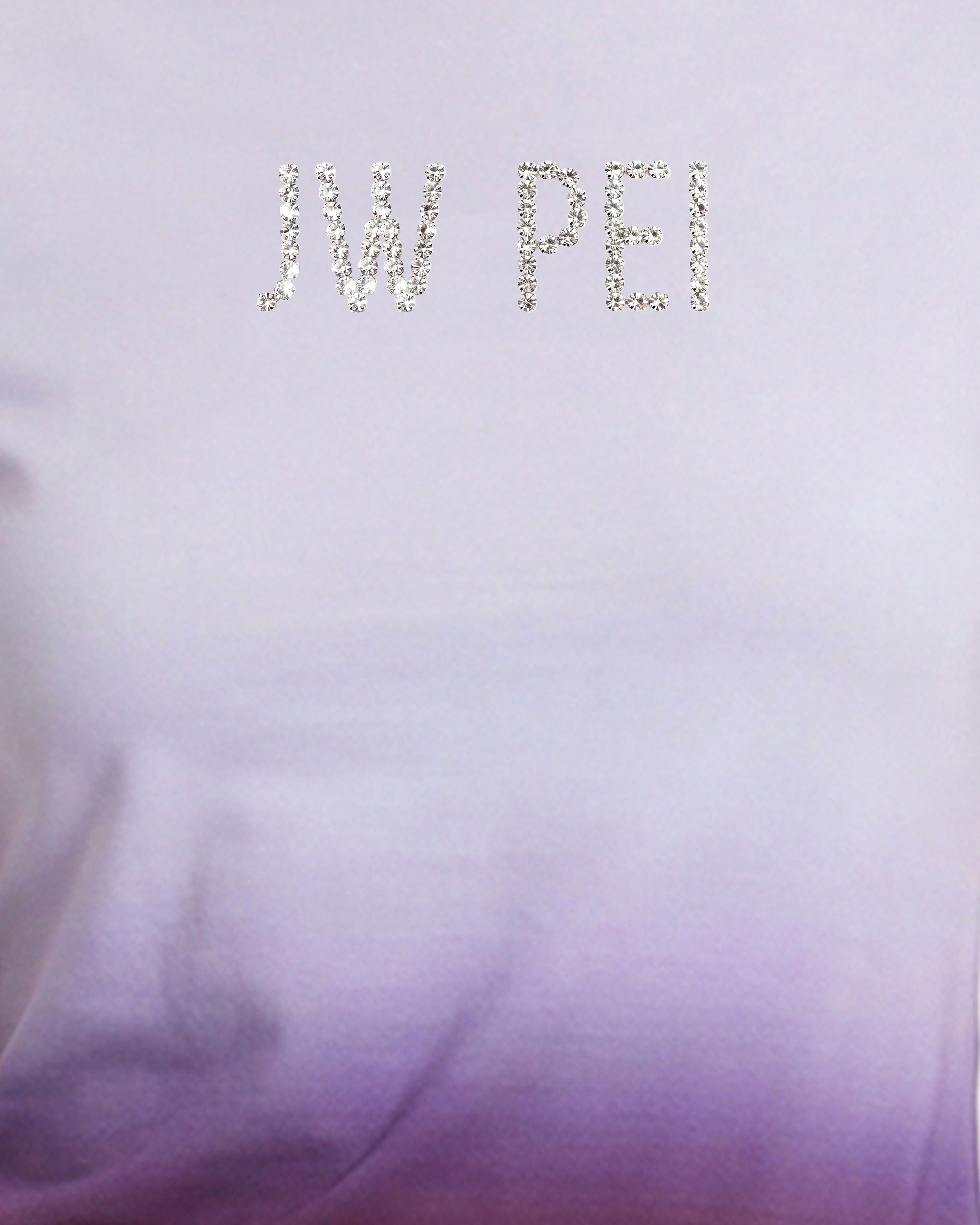 The Glitz Ombre Rhinestone Logo Tee - Plum Twilight