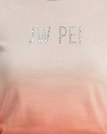 The Luminous Gradient Rhinestone Logo Tee - Mars Mirage