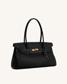 Yara Large Shoulder Bag - Black
