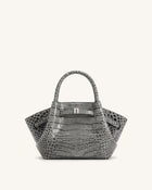 Hana Mini Tote Bag - Grey Croc