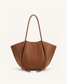 Nala Wide Tote Bag - Yellow Brown