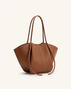 Nala Wide Tote Bag - Yellow Brown