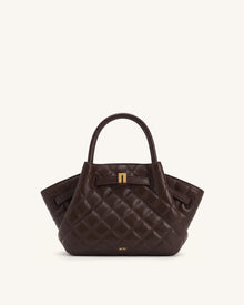 Hana Mini Tote Bag - Dark Chocolate Brown