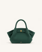 Hana Mini Faux Suede Tote Bag - Forest Green