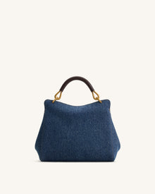 Lucia Classic Handbag - Blue Denim