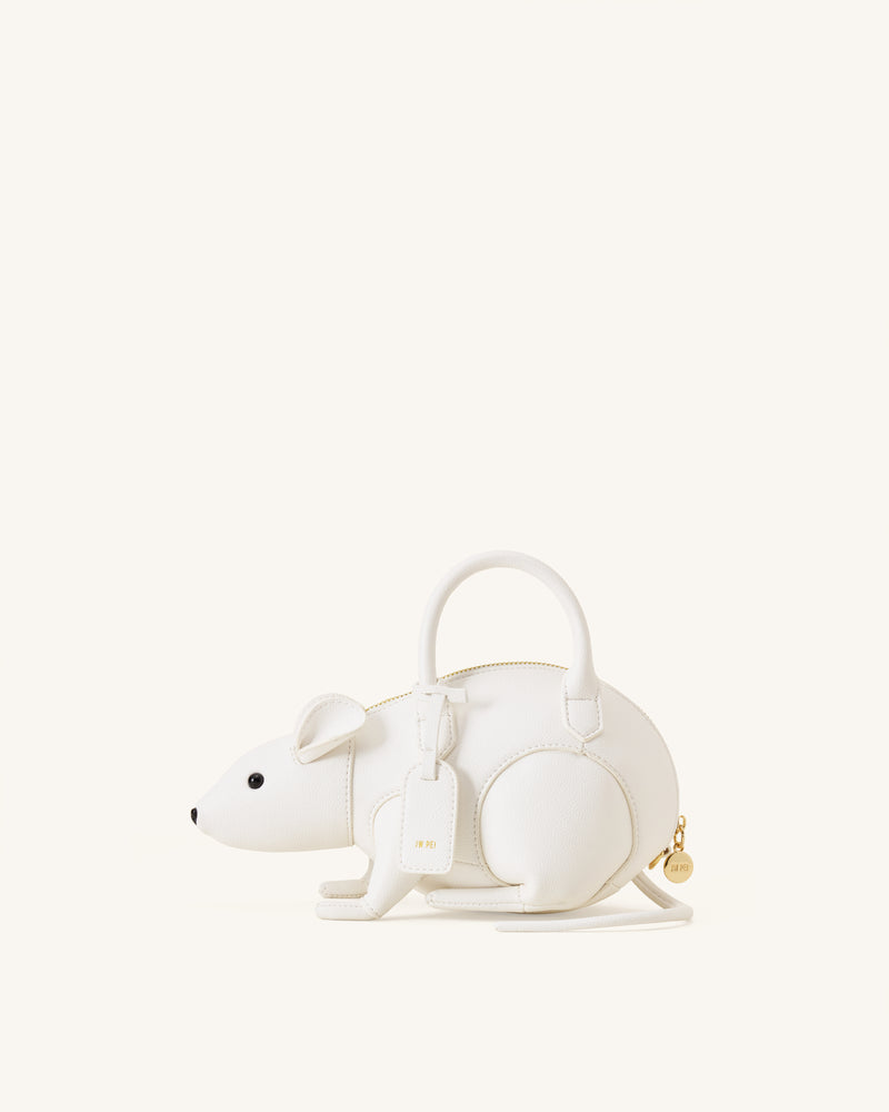 Mia Mouse Top Handle Bag - White