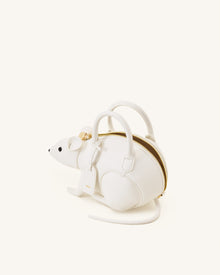 Mia Mouse Top Handle Bag - White