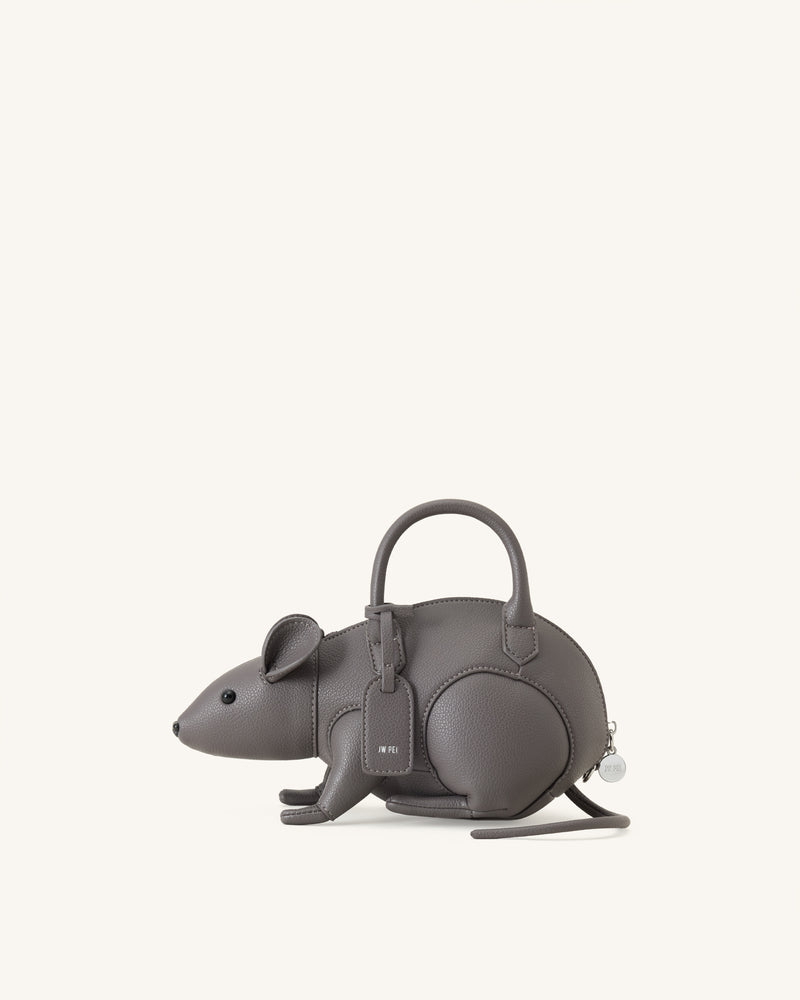 Mia Mouse Top Handle Bag - Gray