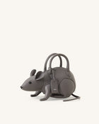 Mia Mouse Top Handle Bag - Gray
