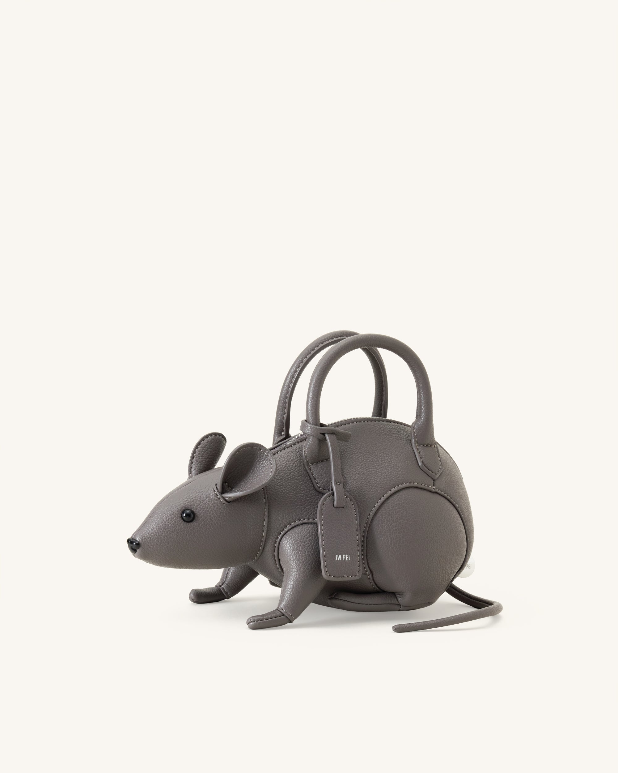 Mia Mouse Top Handle Bag - Gray