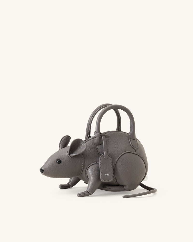 Mia Mouse Top Handle Bag - Gray