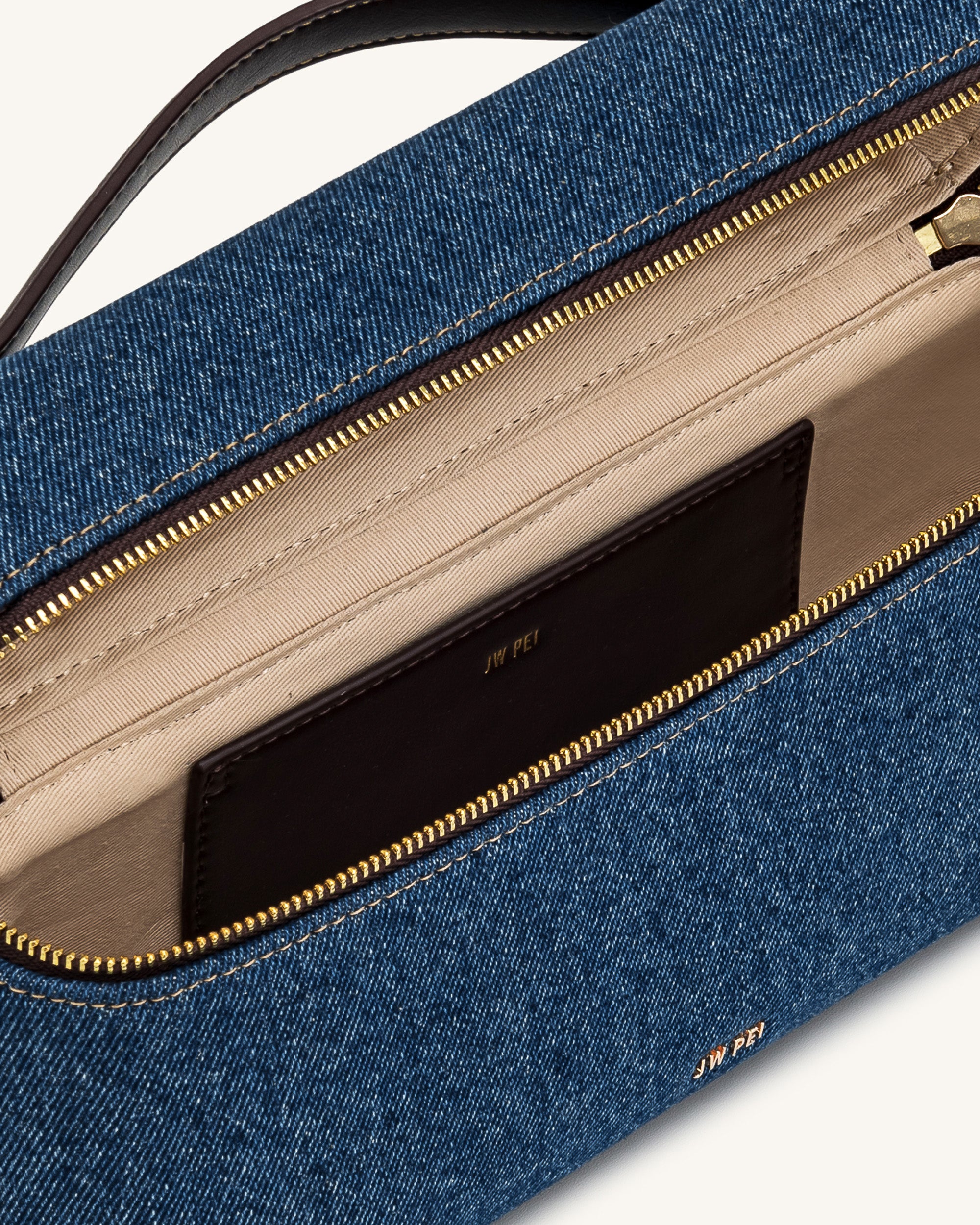 Thea Top Handle Bag - Blue Denim