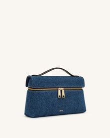 Thea Top Handle Bag - Blue Denim