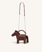 Harper Horse Top Handle Bag - Brown