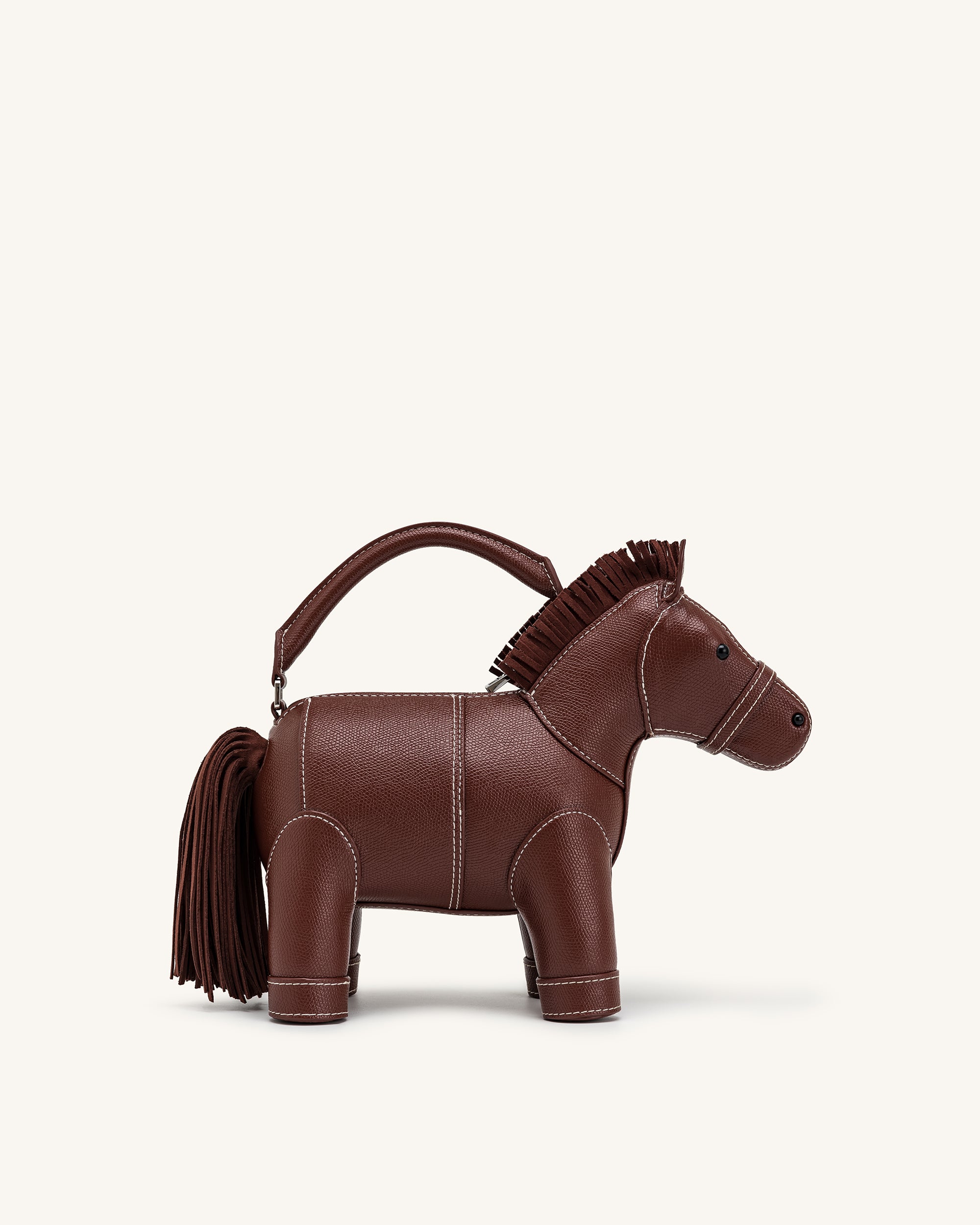 Harper Horse Top Handle Bag - Brown