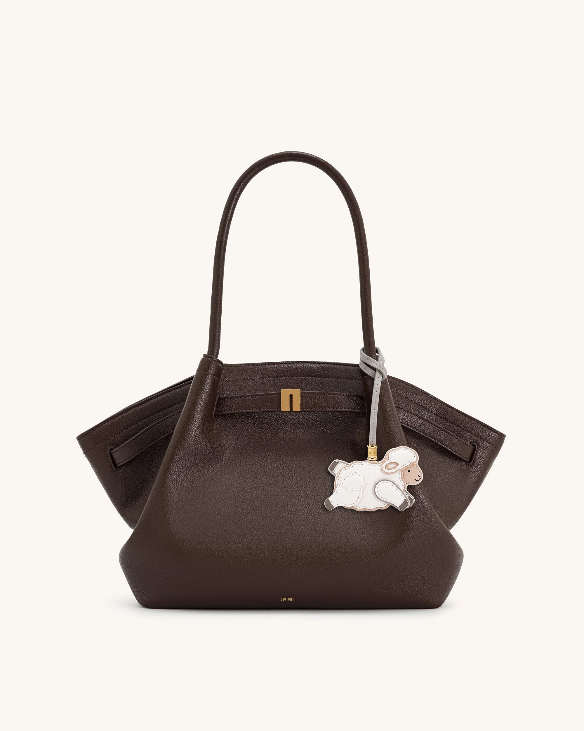 Little Sheep Bag Charm - White