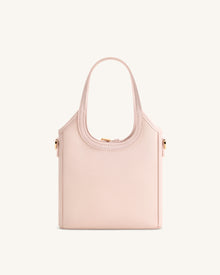 Brooke Mini Belted Embellished Orchid Beaded Top Handle Bag - Pink