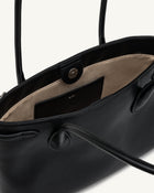 Camille Buckle Strap Tote Bag - Black