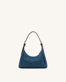 Velora Denim Shoulder Bag - Blue Denim