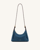 Velora Denim Shoulder Bag - Blue Denim
