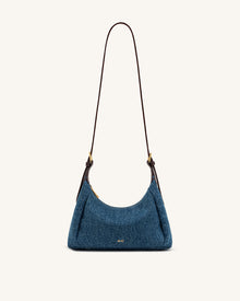 Velora Denim Shoulder Bag - Blue Denim