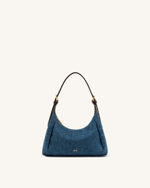Velora Denim Shoulder Bag - Blue Denim