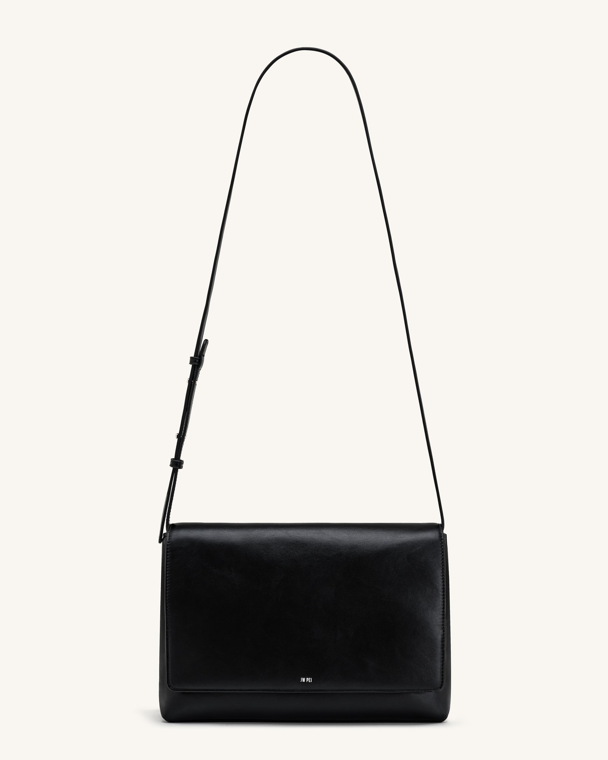 Isolde Flap Shoulder Bag - Black